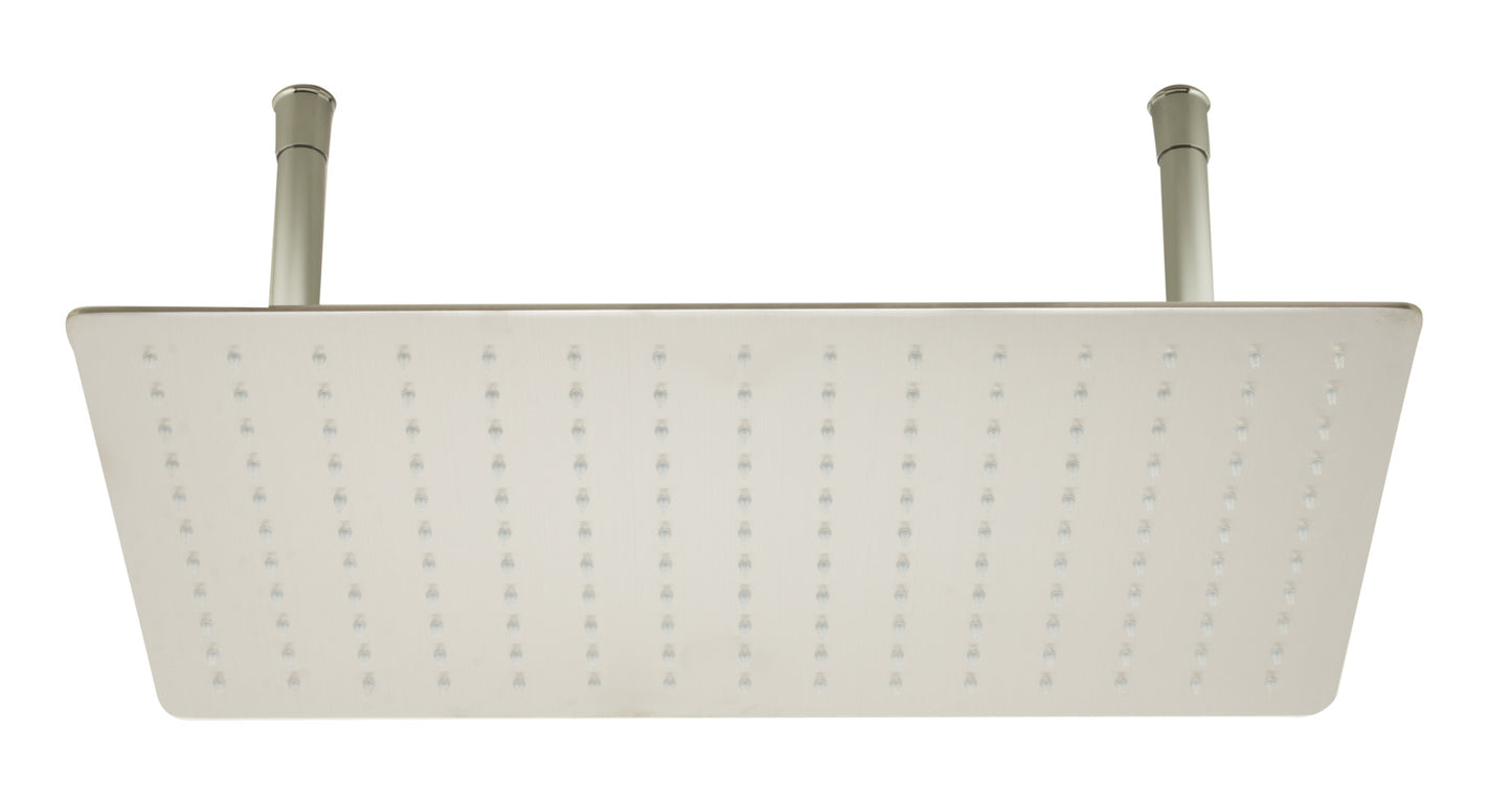 ALFI brand 20" Rectangular Brushed Stainless Steel Ultra Thin Rain Shower Head