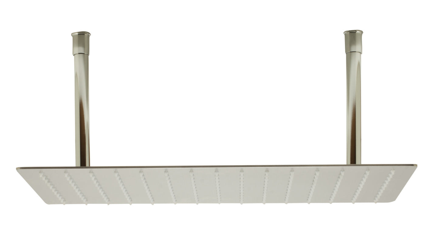 ALFI brand 20" Rectangular Brushed Stainless Steel Ultra Thin Rain Shower Head
