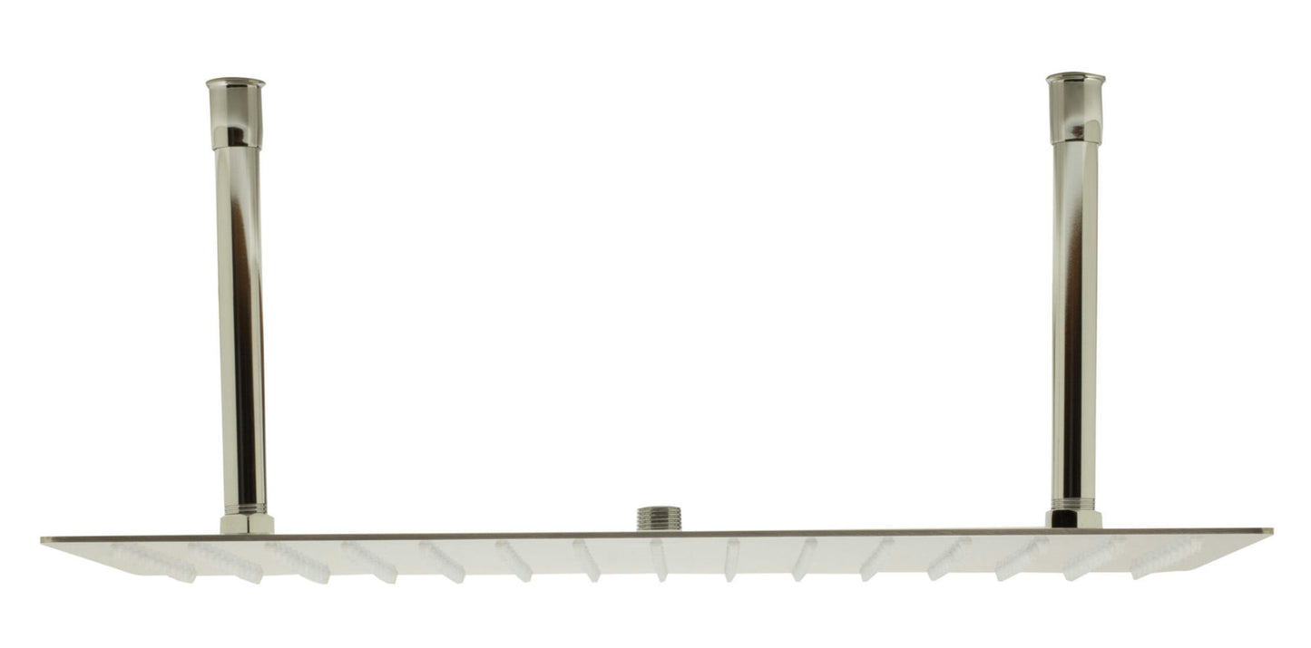 ALFI brand 20" Rectangular Brushed Stainless Steel Ultra Thin Rain Shower Head