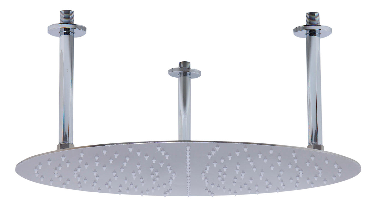 ALFI brand 20" Round Brushed Solid Stainless Steel Ultra Thin Rain Shower Head