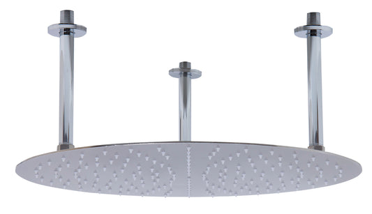 ALFI brand 20" Round Brushed Solid Stainless Steel Ultra Thin Rain Shower Head