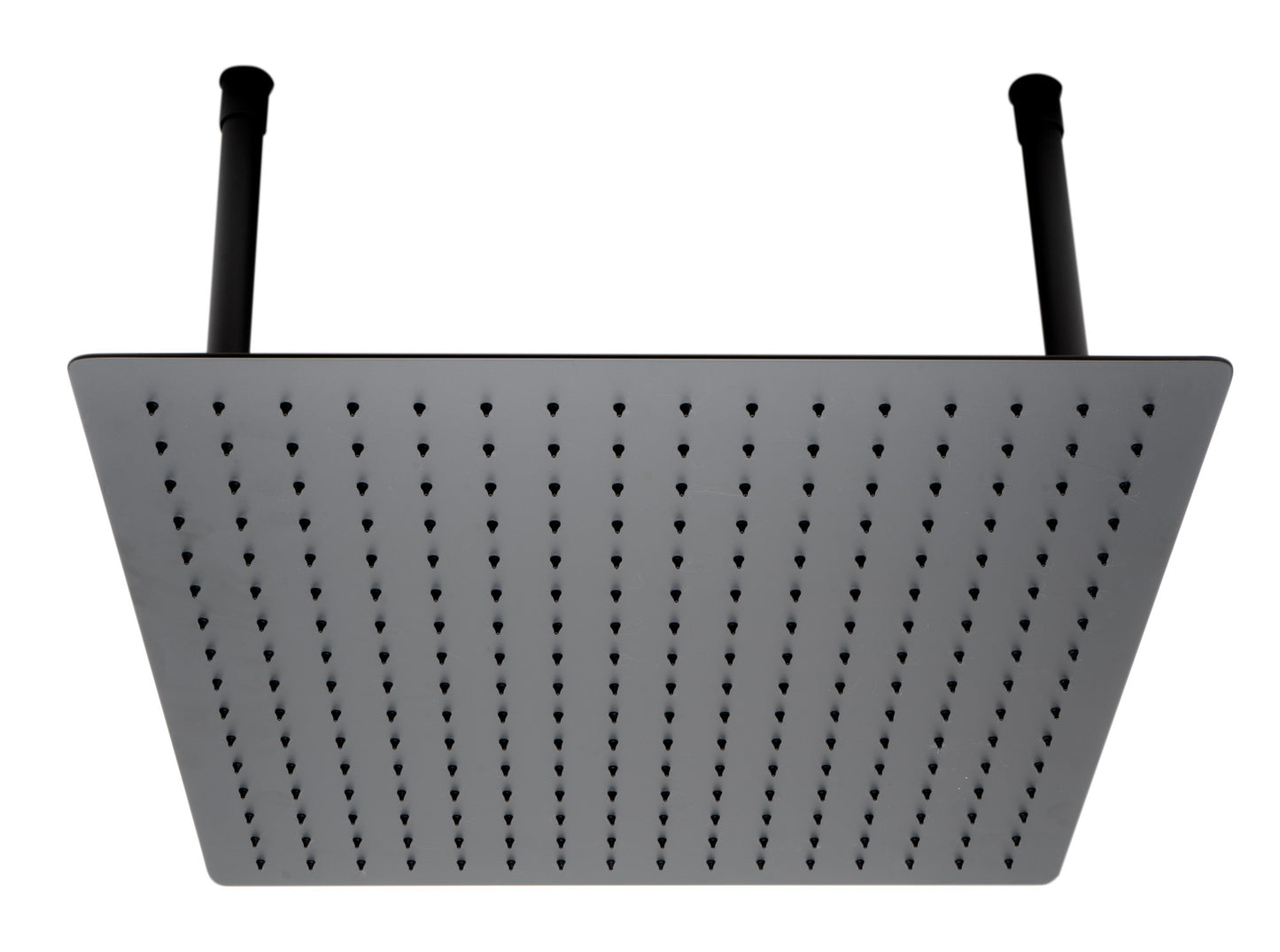 ALFI brand Matte Black Stainless Steel 20" Square Ultra-Thin Rain Shower Head