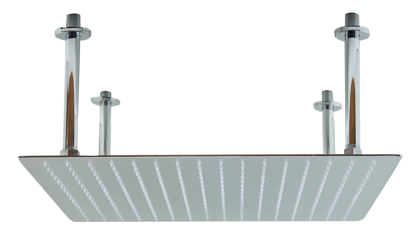 ALFI brand 20" Square Polished Solid Stainless Steel Ultra Thin Rain Shower Head