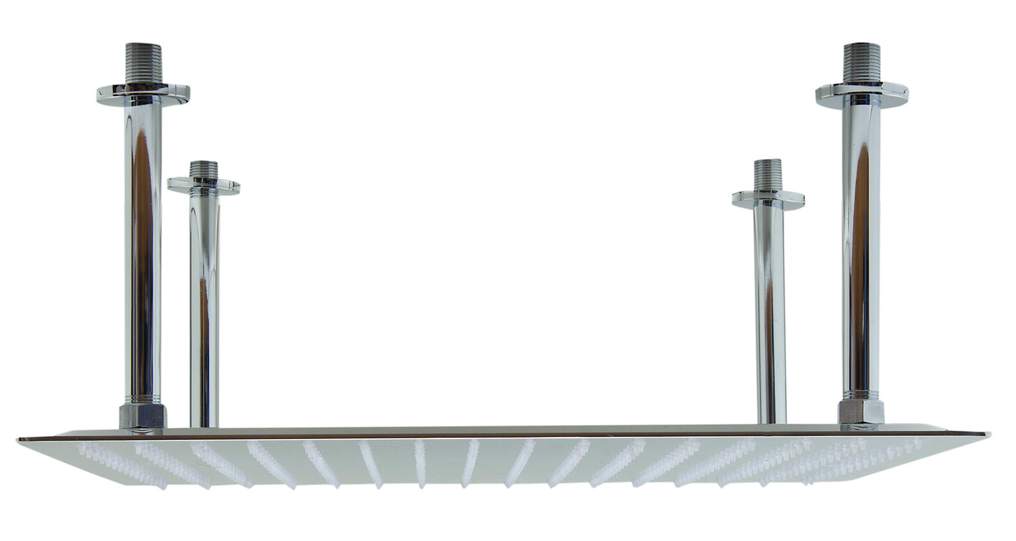 ALFI brand 20" Square Polished Solid Stainless Steel Ultra Thin Rain Shower Head