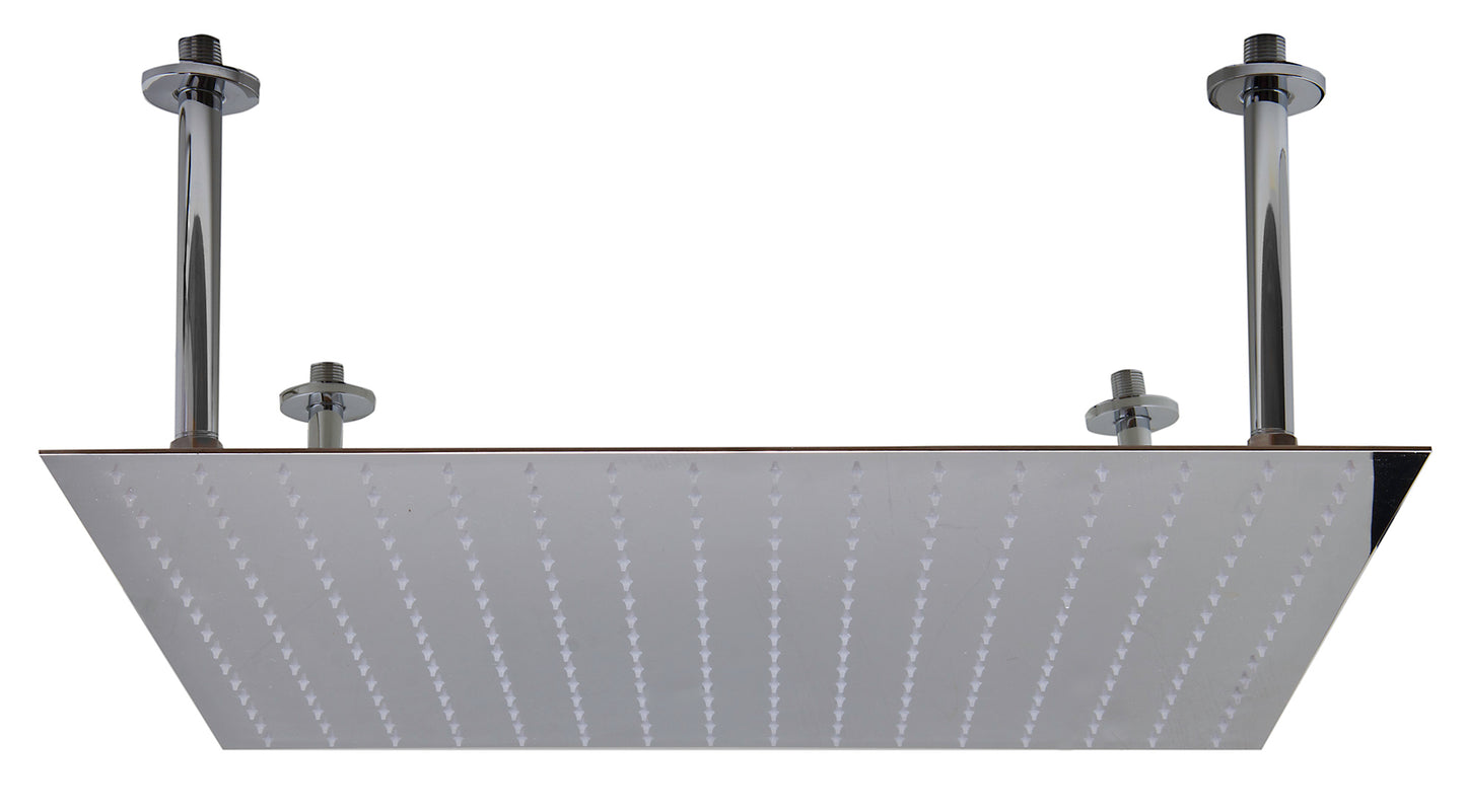 ALFI brand 24" Square Polished Solid Stainless Steel Ultra Thin Rain Shower Head