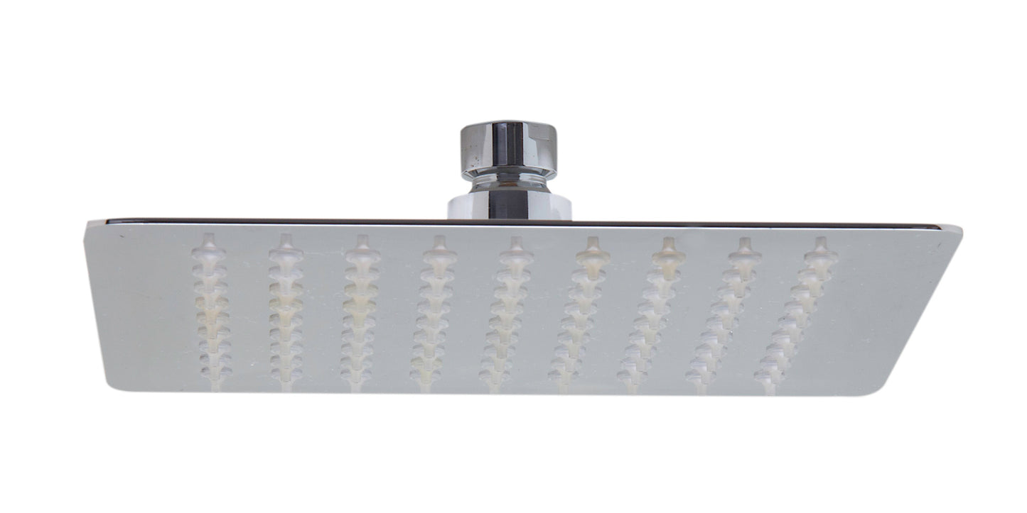 ALFI brand Solid Polished Stainless Steel 8" Square Ultra Thin Rain Shower Head