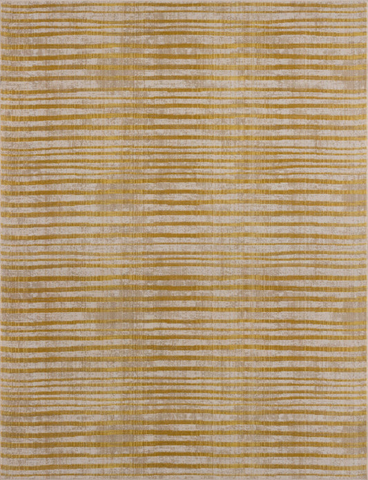 Ramilia-Variated Wawes-Ls11842-Golden-7.10 X 10.4 Area Rug
