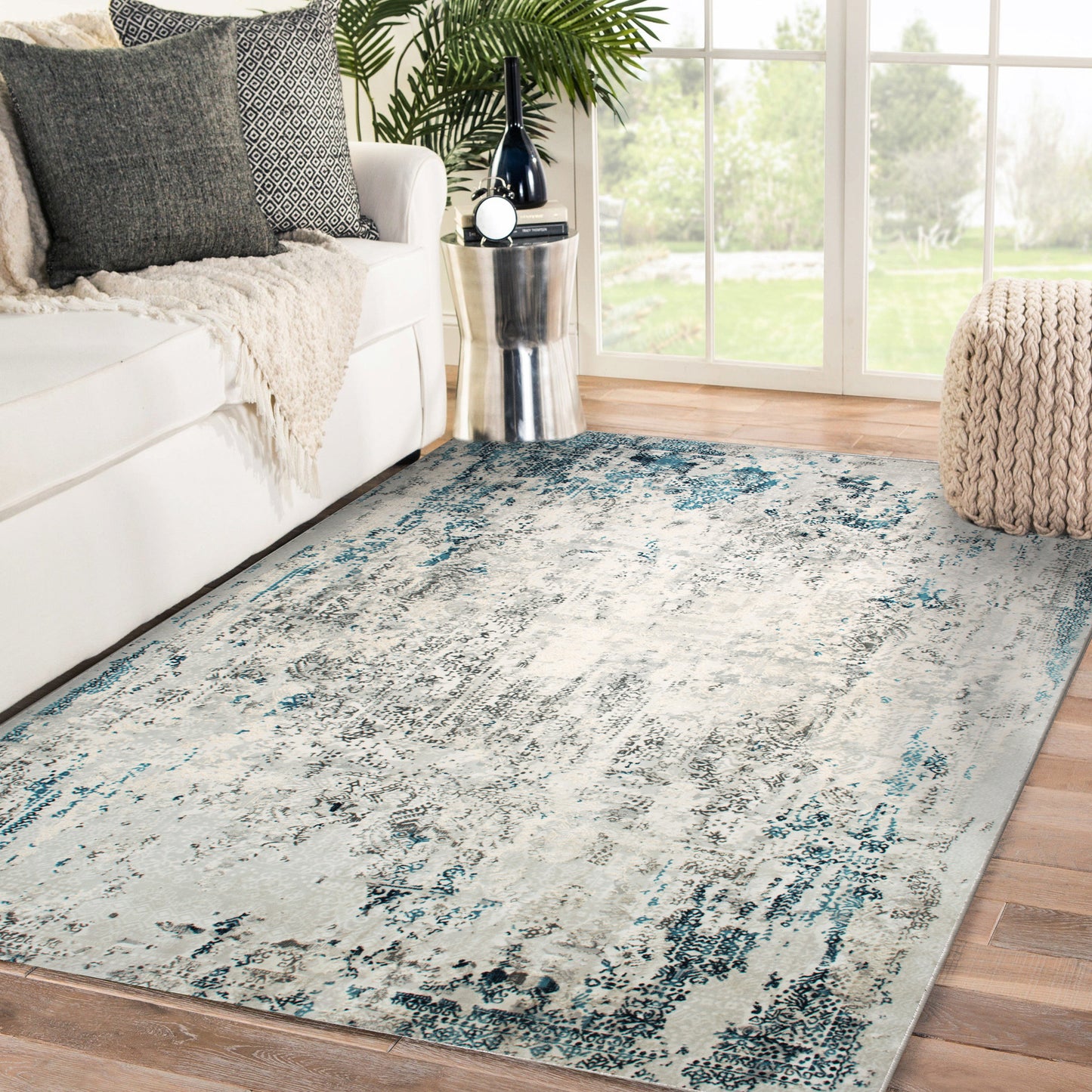 Ariella Rectangle Brown Indoor Rug 5'25" X 7'21" Ft