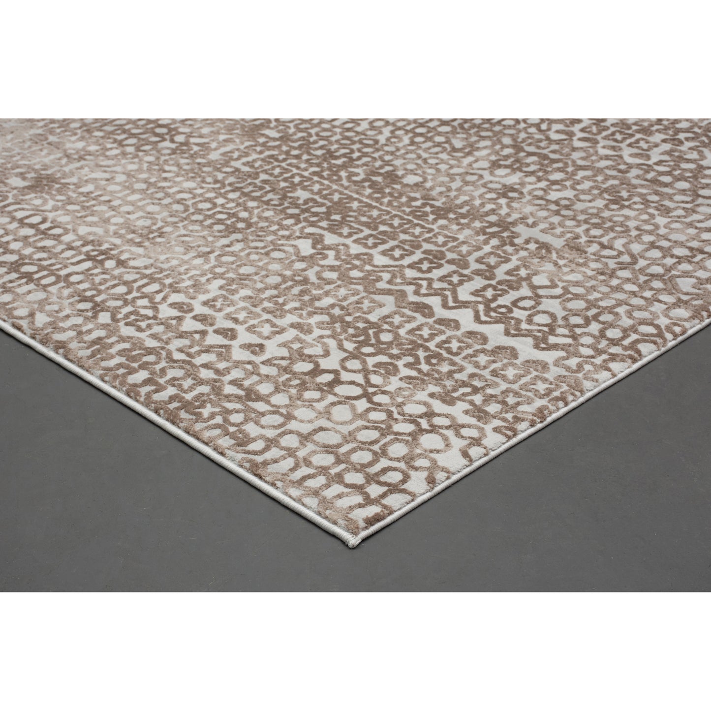 Ariella Rectangle Brown,Grey Indoor Rug 5,25X7,21 Ft