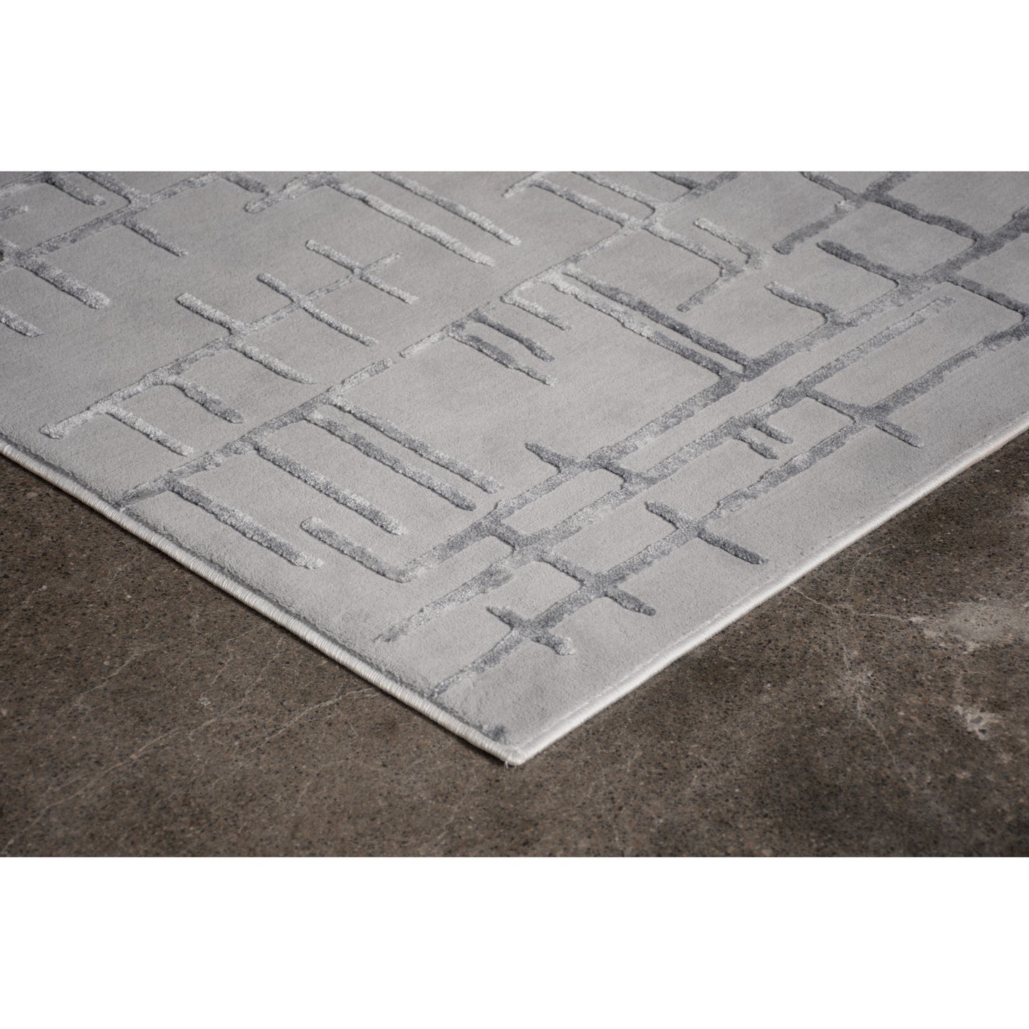 Ariella Rectangle Grey/Blue Indoor Rug 2'6" X 10 Ft