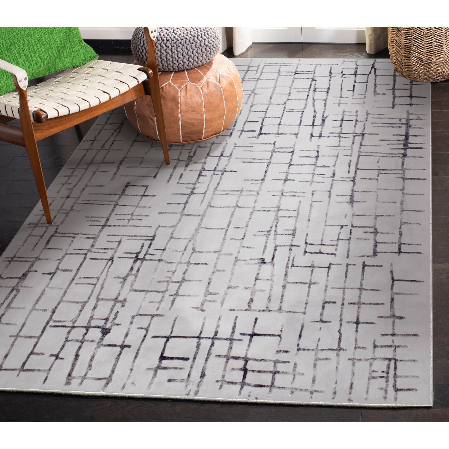 Ariella Rectangle Grey/Blue Indoor Rug 7'87" X 10'17" Ft