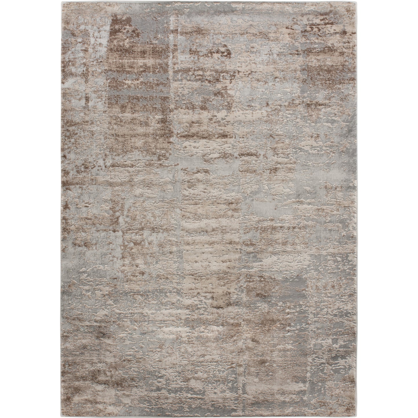 Ariella Rectangle Grey,Brown Indoor Rug 5,25X7,21 Ft