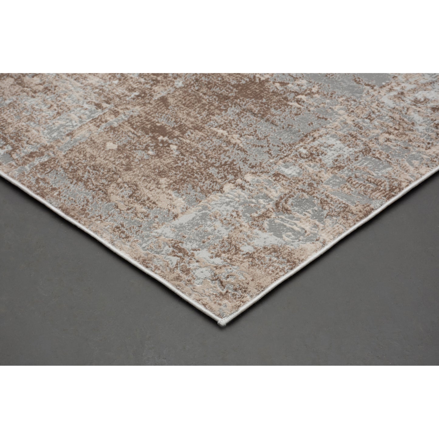 Ariella Rectangle Grey,Brown Indoor Rug 5,25X7,21 Ft