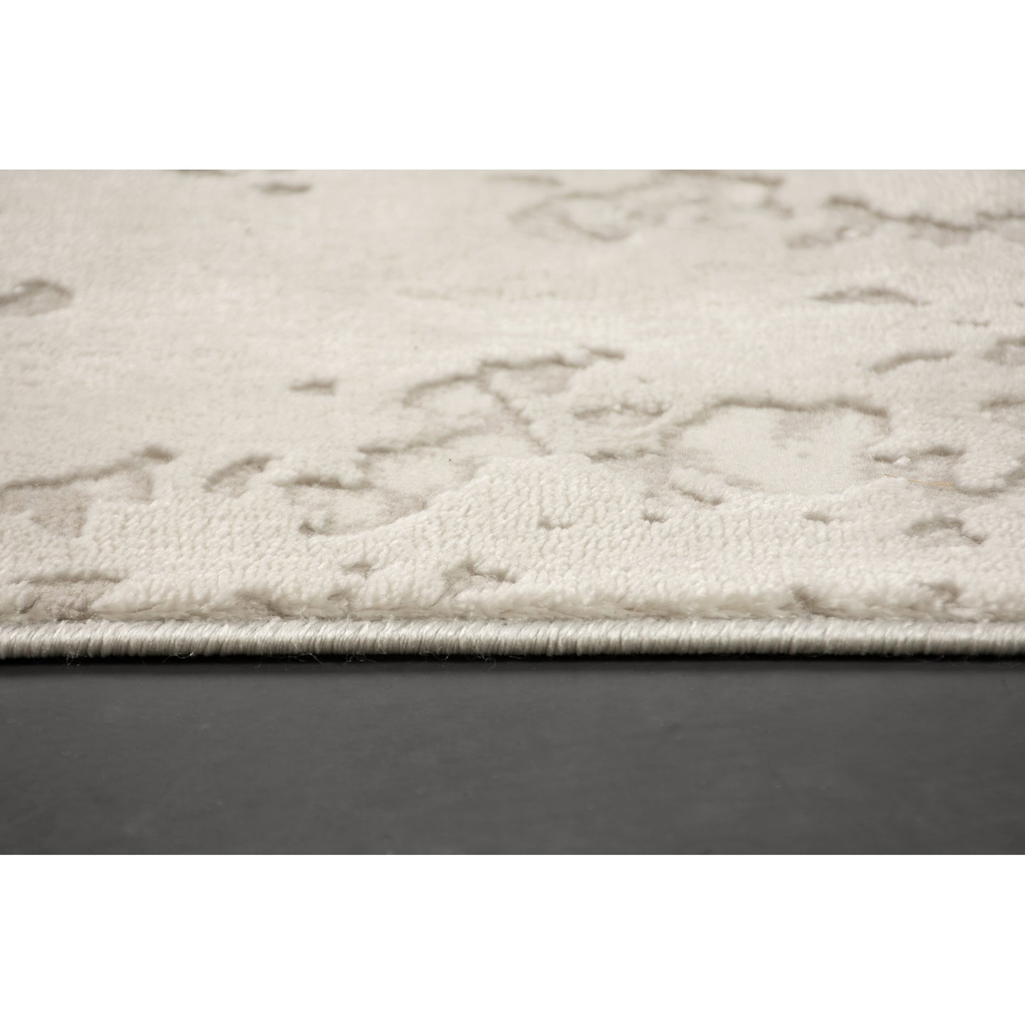 Camila Rectangle Grey/Off-White Indoor Rug 2'6" X 10 Ft