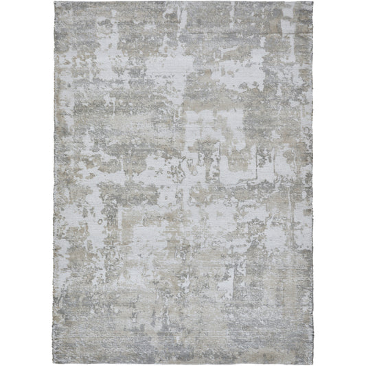 Cusano Ivory/Beige Woven Printed Polyester Rug (63X87)