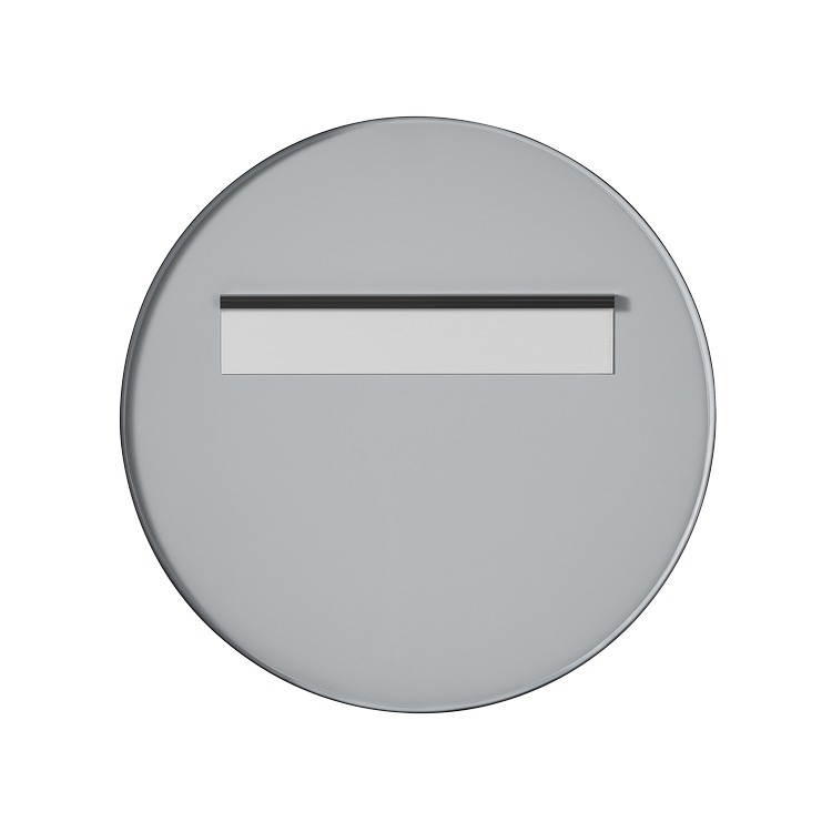 Nuova 24 in. x 24 in. Framed Round Mirror in Matte Black