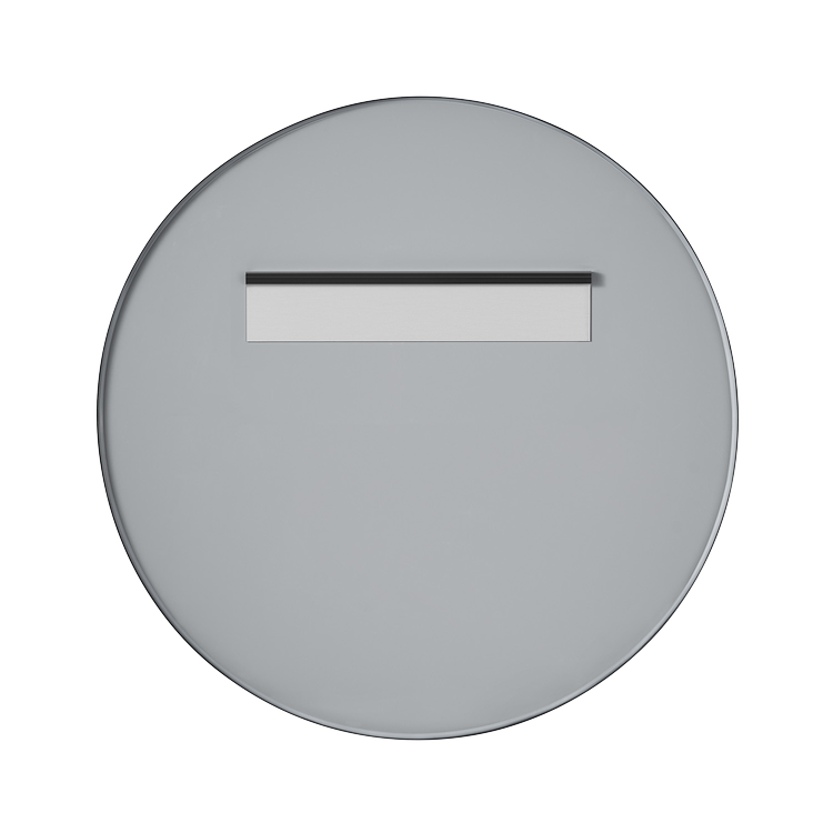 Nuova 30 in. x 30 in. Framed Round Mirror in Matte Black