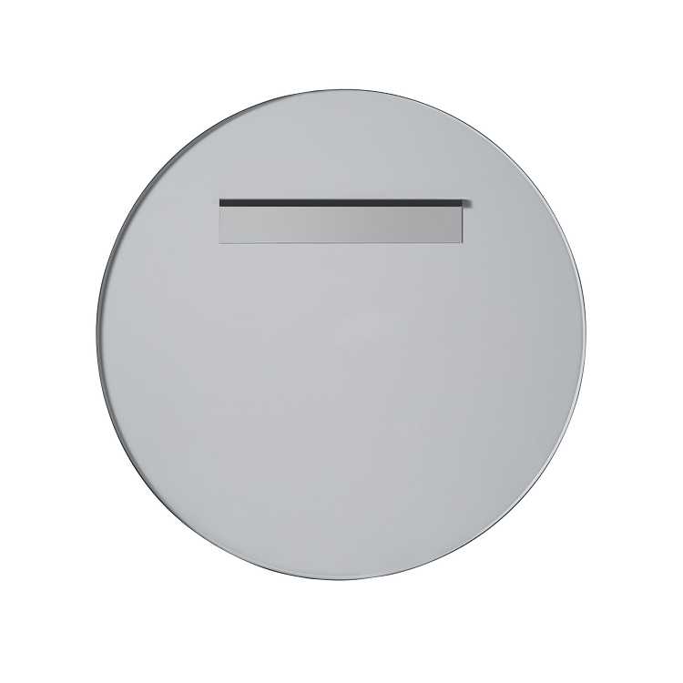 Nuova 36 in. x 36 in. Framed Round Mirror in Polished Chrome