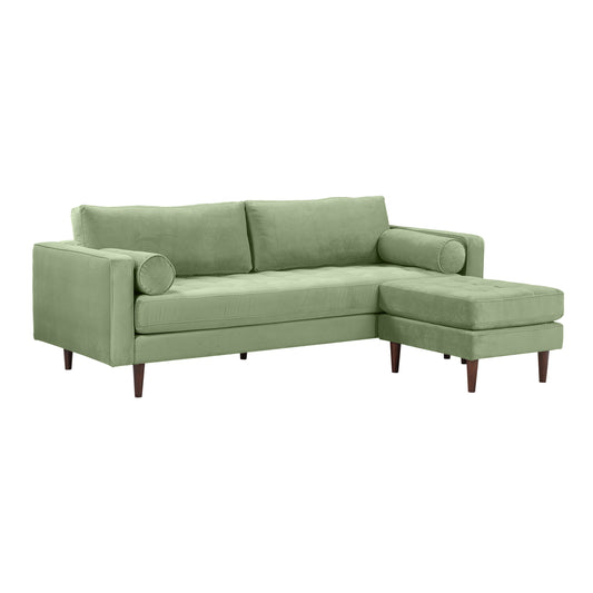 TOV Furniture Cave Sage Green Velvet Sectional