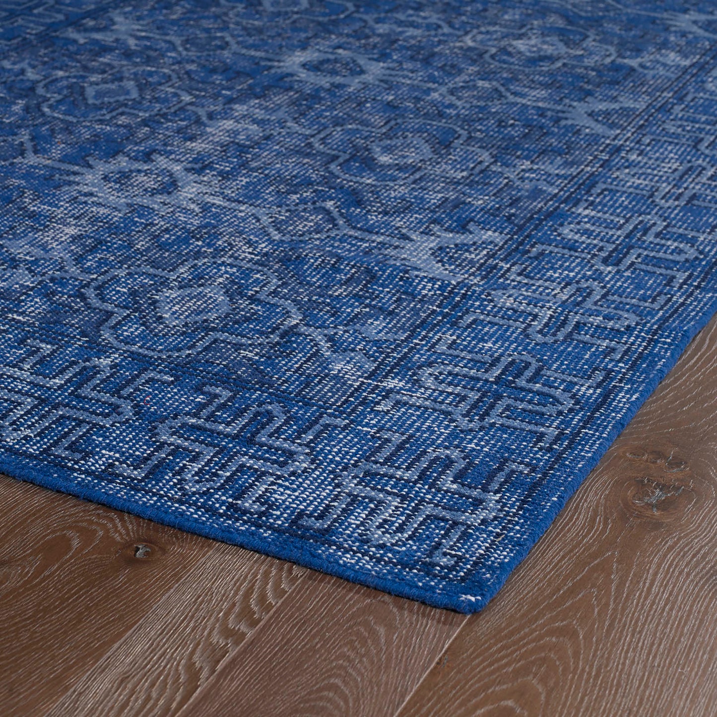 Kaleen Restoration Collection RES04-17 Blue Throw Rug 2' x 3'