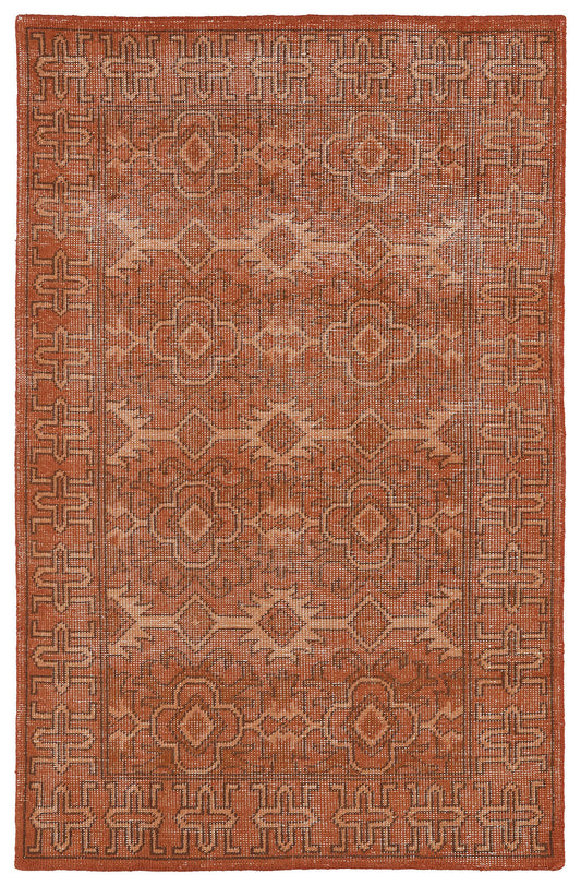 Kaleen Restoration Collection Dark Paprika Area Rug 4' x 6'