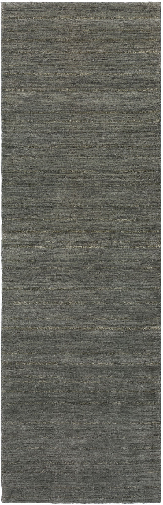Rafia RF100 Charcoal 2'6" x 12' Runner Rug