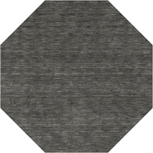 Rafia RF100 Charcoal 4' x 4' Octagon Rug