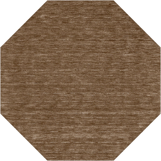 Rafia RF100 Chocolate 4' x 4' Octagon Rug