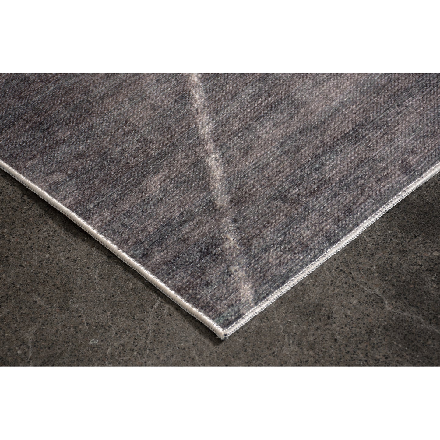 Fallon Rectangle Grey/ Ivory Indoor Rug 2'6" X 10 Ft