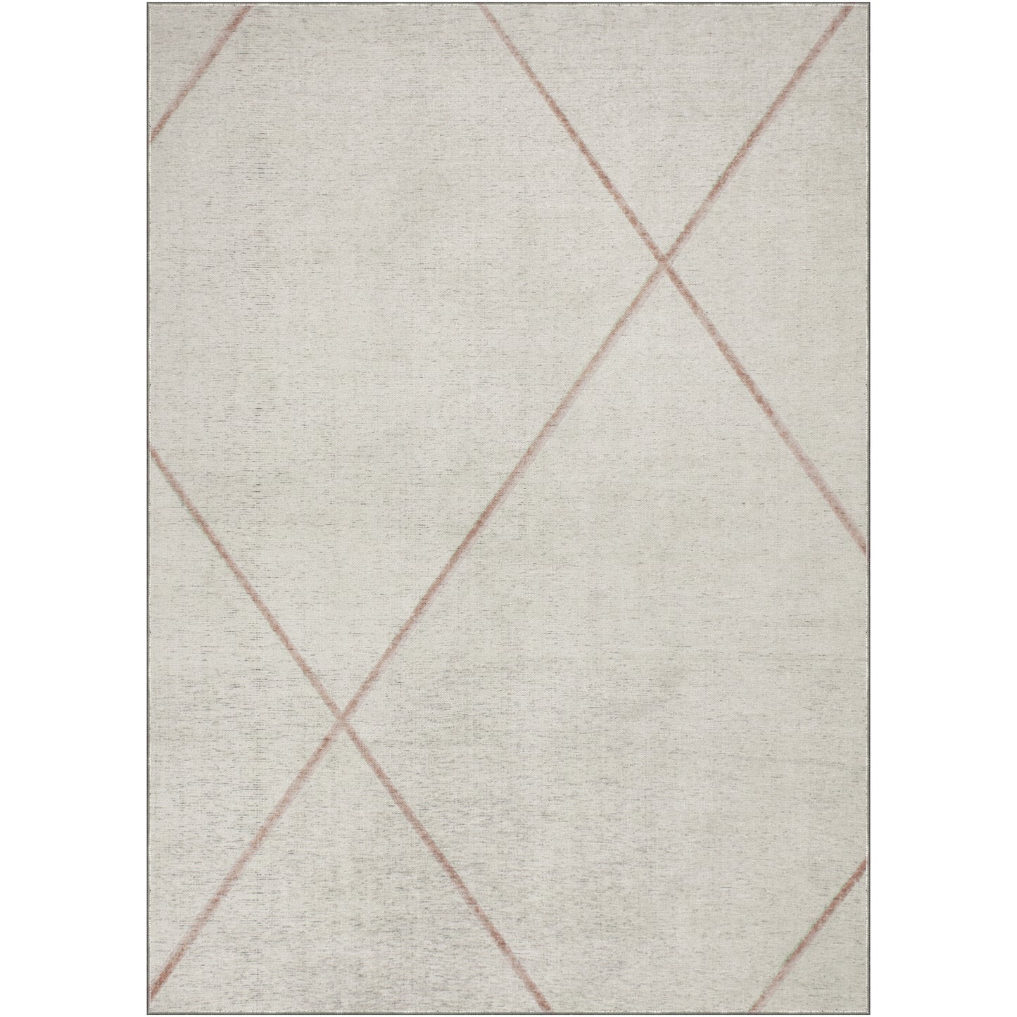 Fallon Rectangle Ivory/ Beige Indoor Rug 5'25" X 7'21" Ft