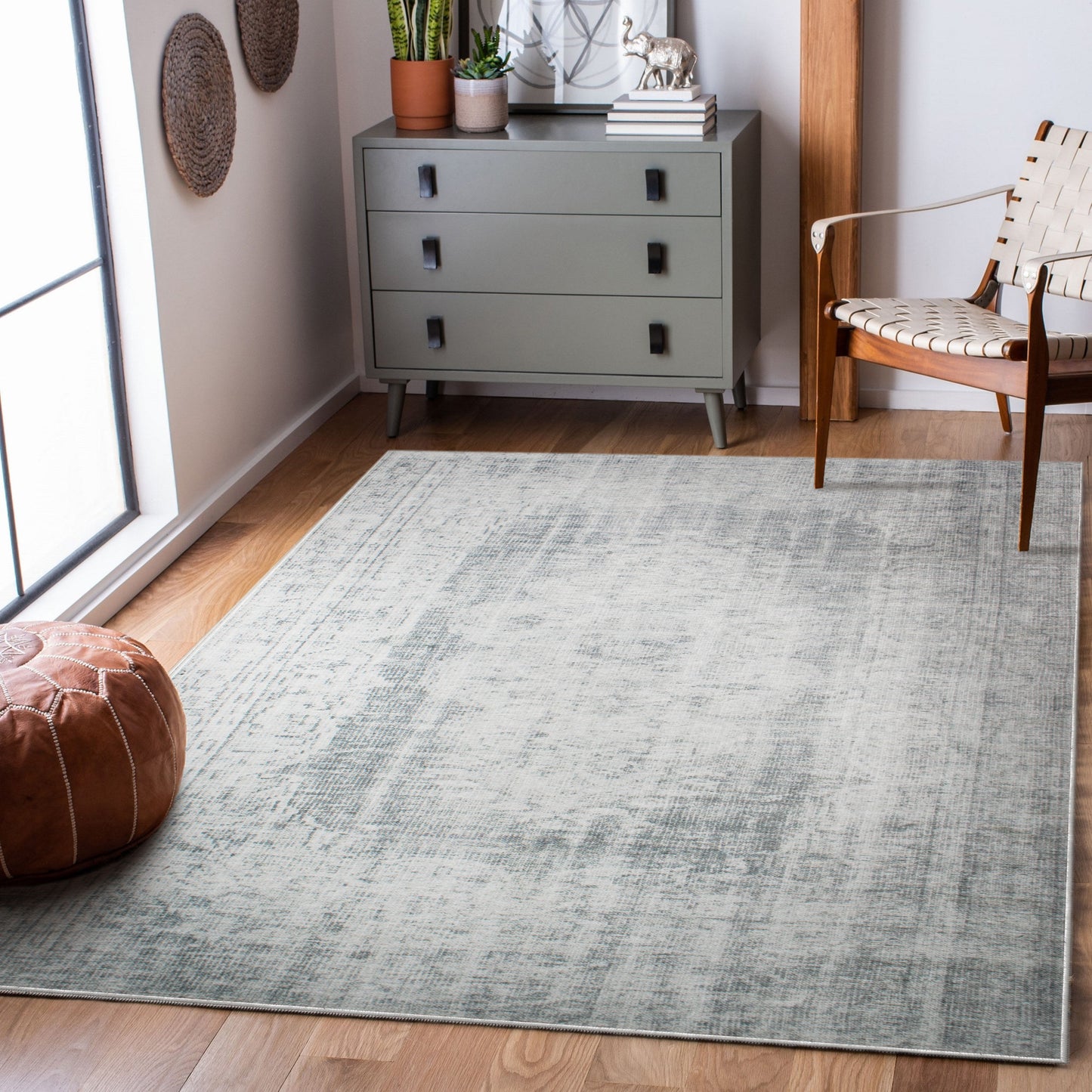 Fallon Rectangle Light Grey Indoor Rug 2'6" X 10 Ft