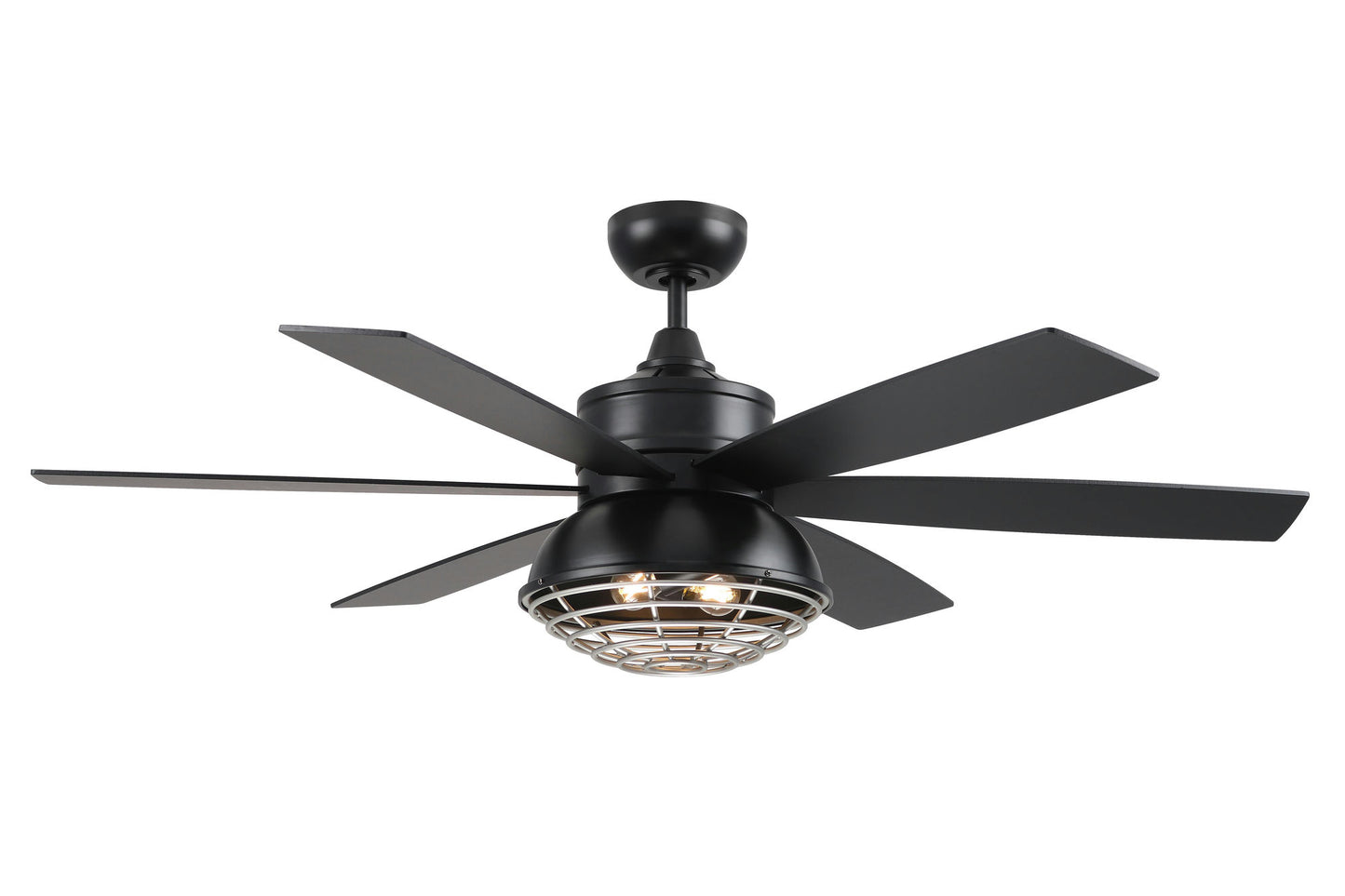 52" Rugged black Nickel finish, black/Graywood blades,WiFi Control