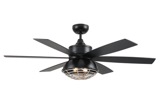 52" Rugged black Nickel finish, black/Graywood blades,WiFi Control