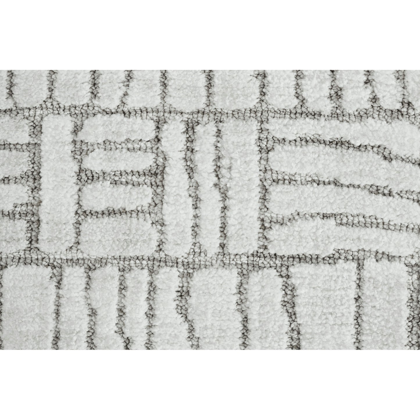 Hazel Ivory/Sand Machine Knitted Micro Polyester Rug (39X59)