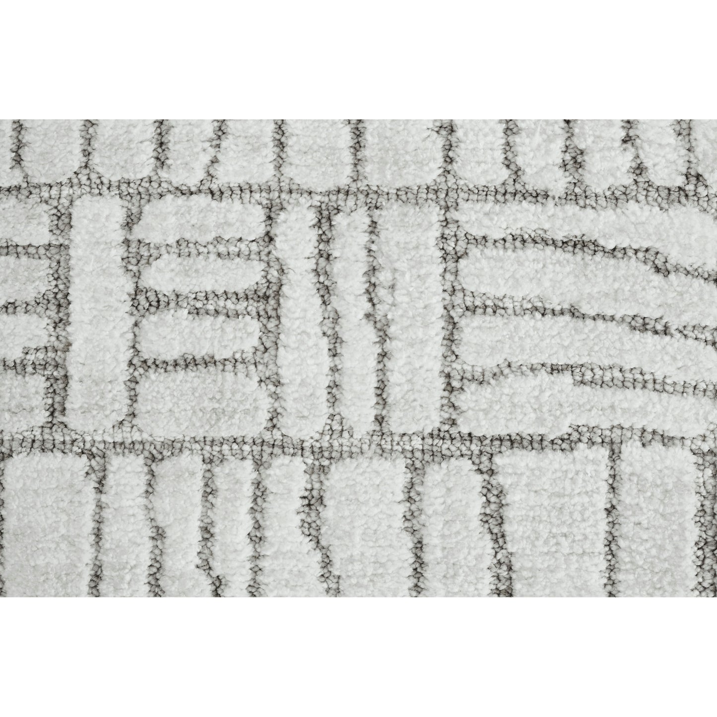 Hazel Ivory/Sand Machine Knitted Micro Polyester Rug (63X87)