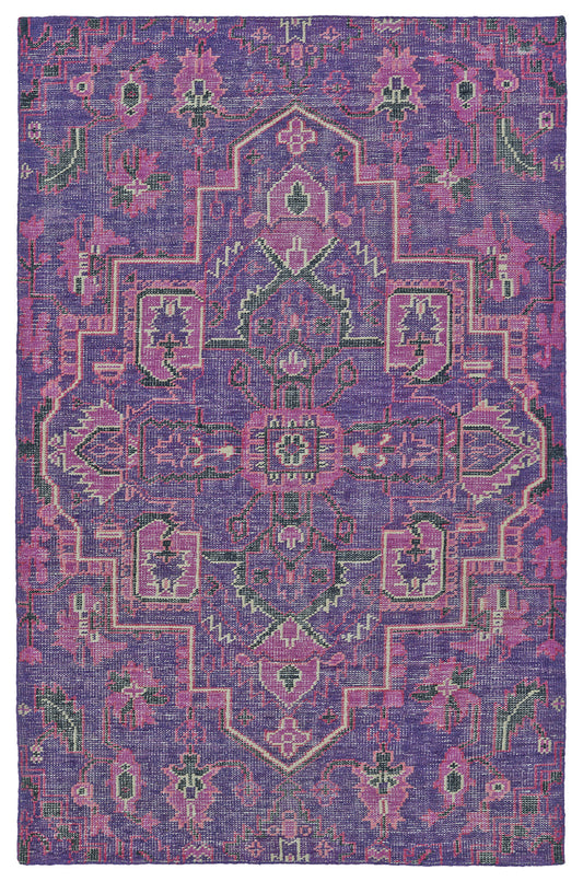 Kaleen Relic Collection Bright Purple Area Rug 8' x 10'