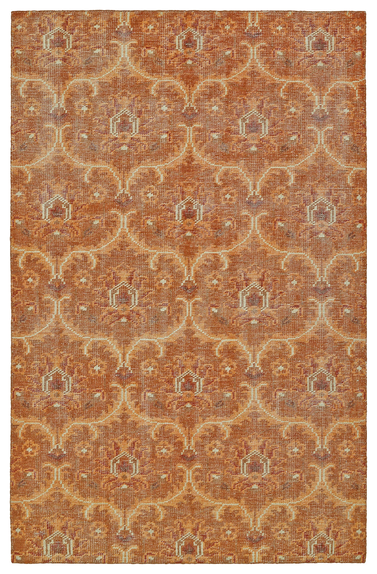 Kaleen Relic Collection Parika Pumpkin Throw Rug 2' x 3'