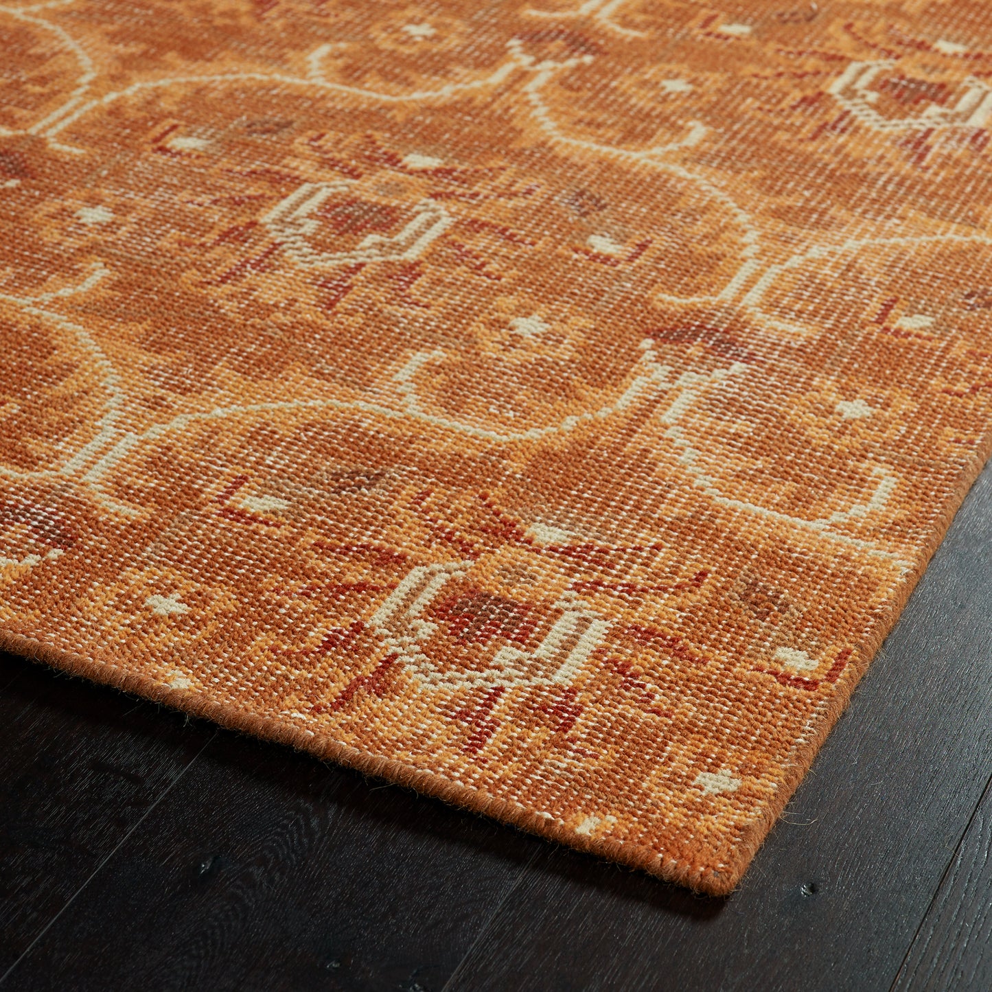 Kaleen Relic Collection Parika Pumpkin Throw Rug 2' x 3'
