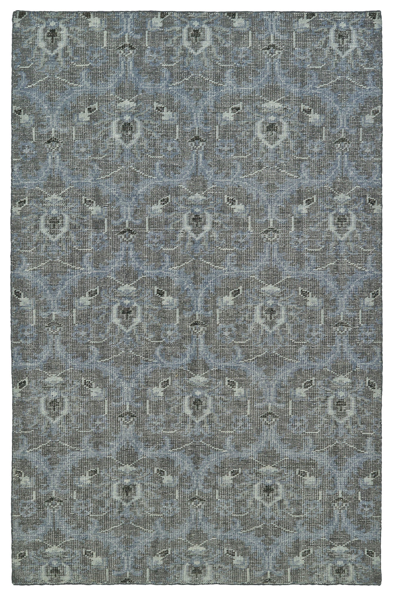 Kaleen Relic Collection Light Graphite Throw Rug 2' x 3'
