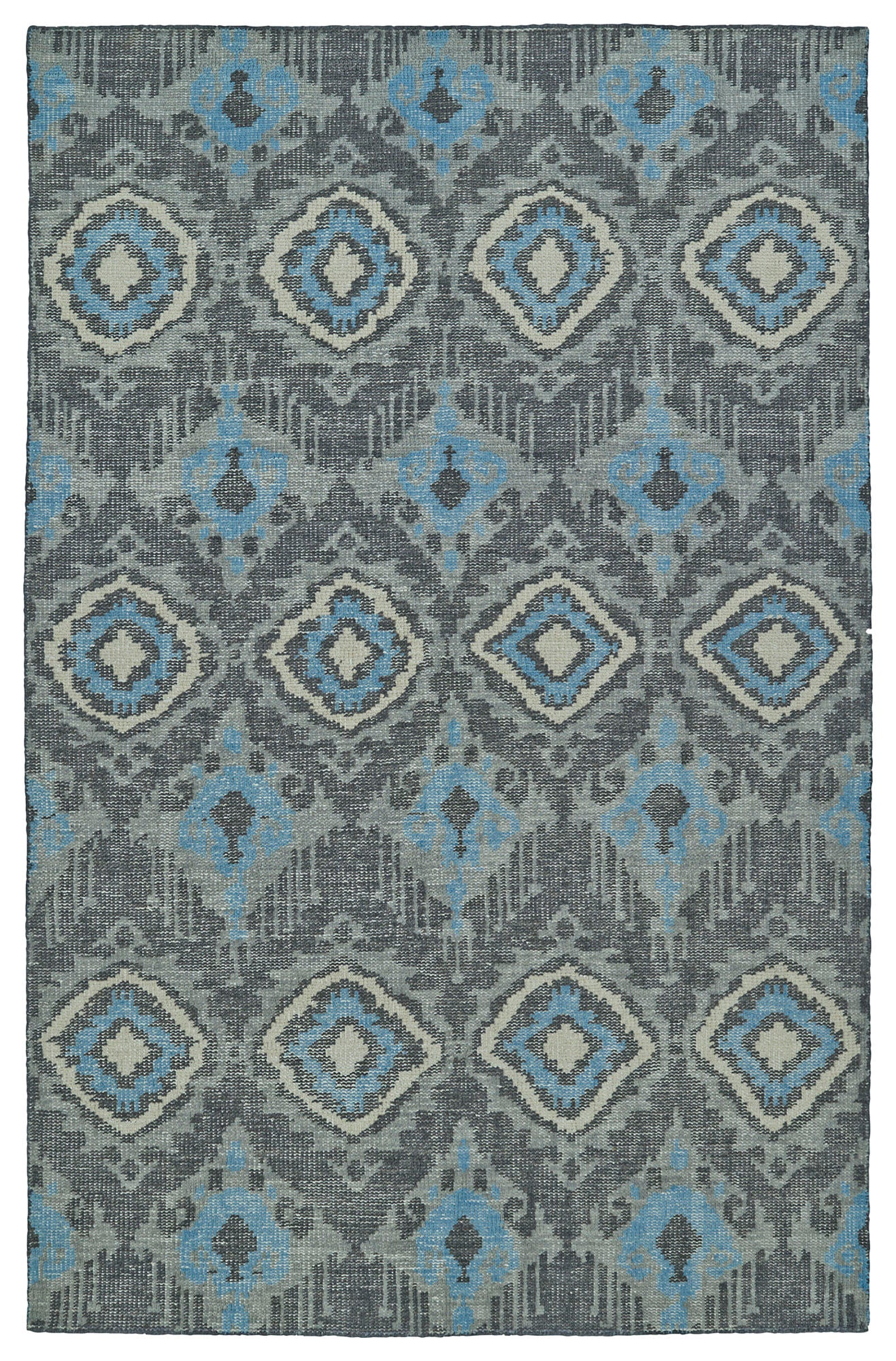 Kaleen Relic Collection Light Charcoal Throw Rug 2' x 3'