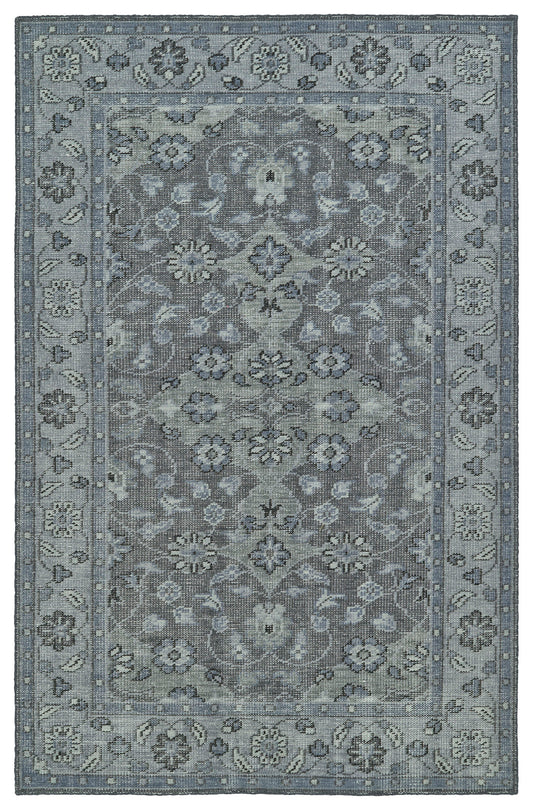 Kaleen Relic Collection Dark Grey Area Rug 4' x 6'