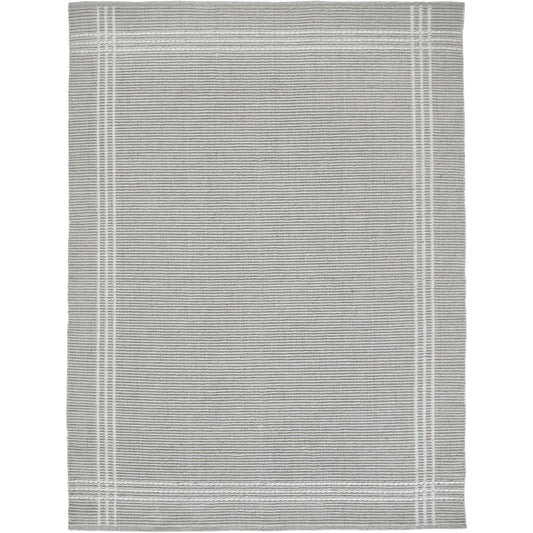 Lindley Oatmeal Hand Woven Wool, Polyester Rug (63X87)