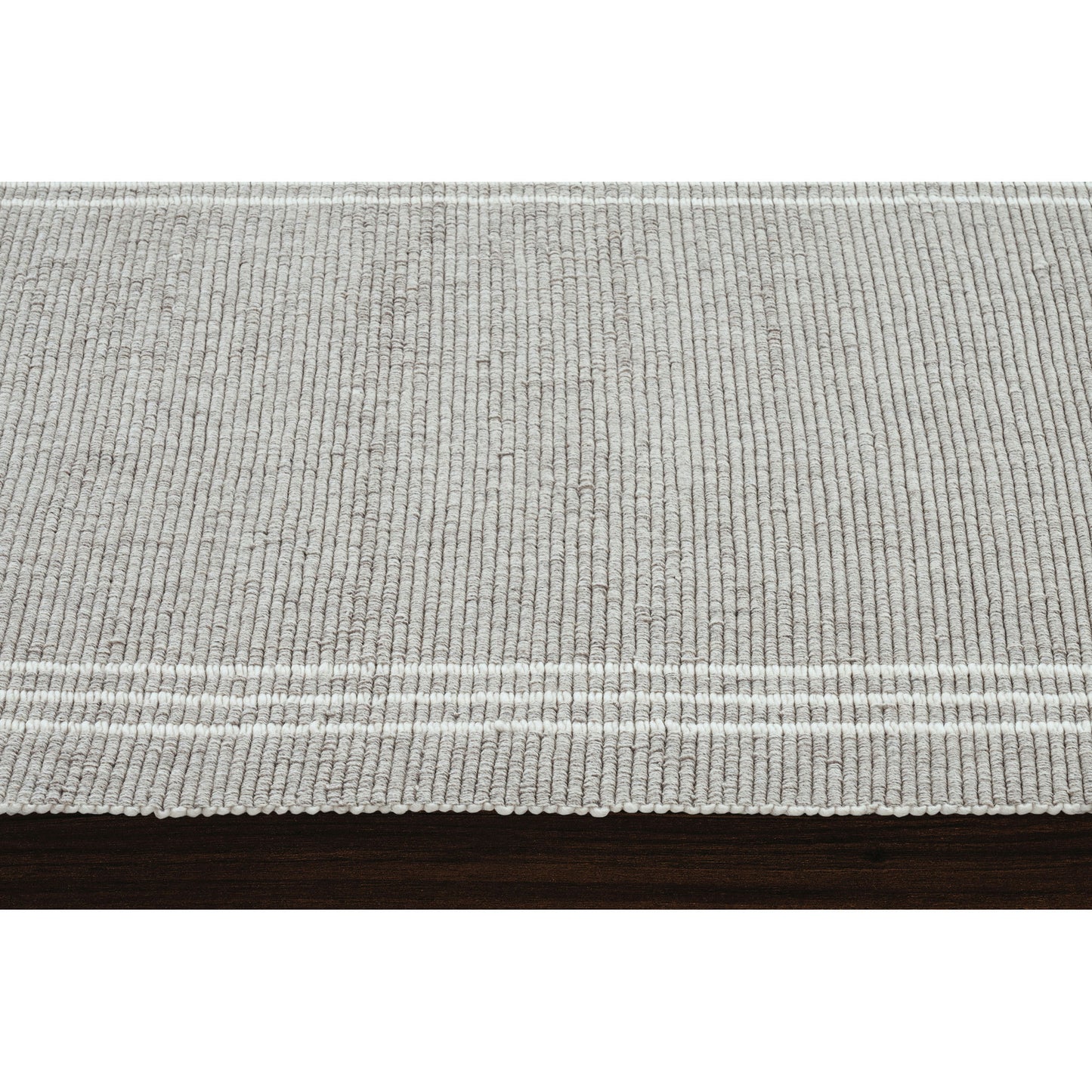 Lindley Oatmeal Hand Woven Wool, Polyester Rug (63X87)