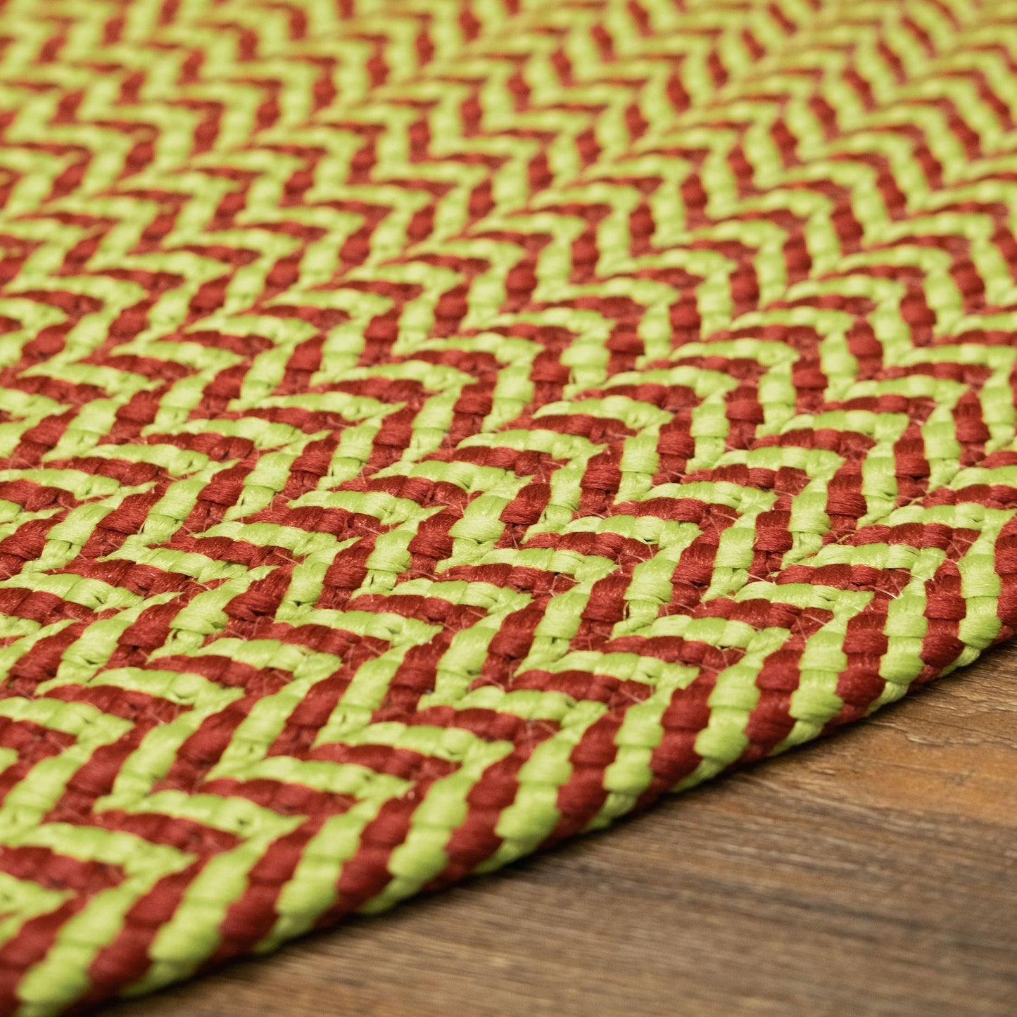 Holiday-Vibes Under Tree Reversible Round Rug - Chevron Vibe 45â€ x 45â€