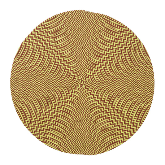 Holiday-Vibes Under Tree Reversible Round Rug - Chevron Vibe 55â€ x 55â€