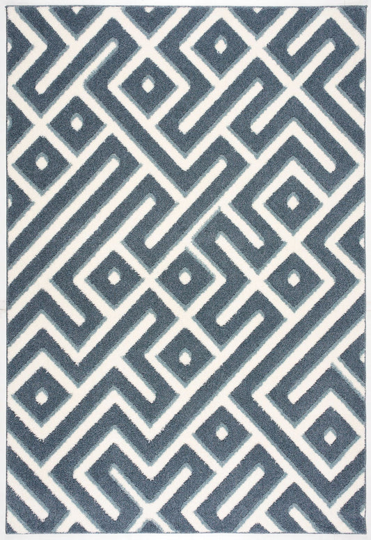 Rome-Ls10064-Blue-5.3 X 7.6 Area Rug