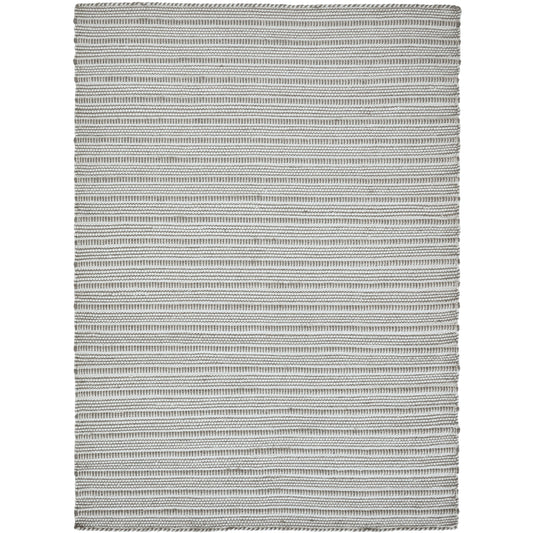 Orria Ivory/Grey Hand Woven Wool, Polyester Rug (63X87)