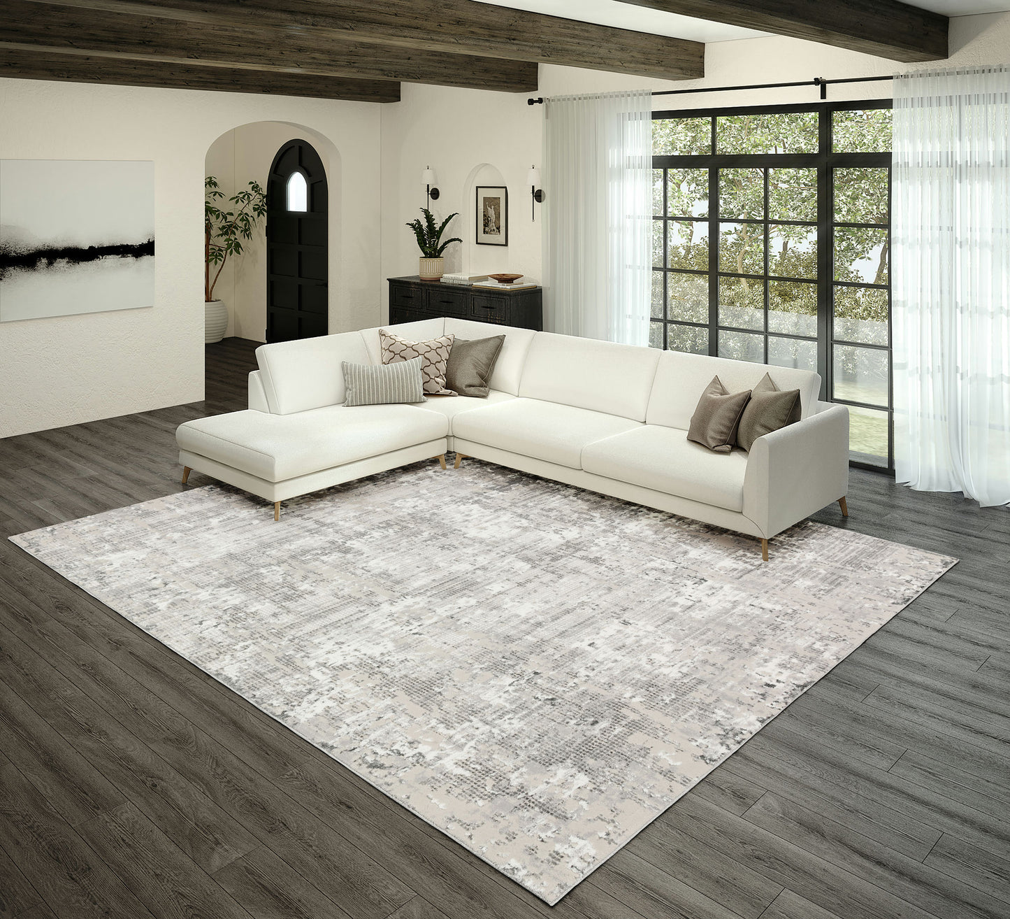 Rhodes RR3 Silver 7'10" x 10' Rug