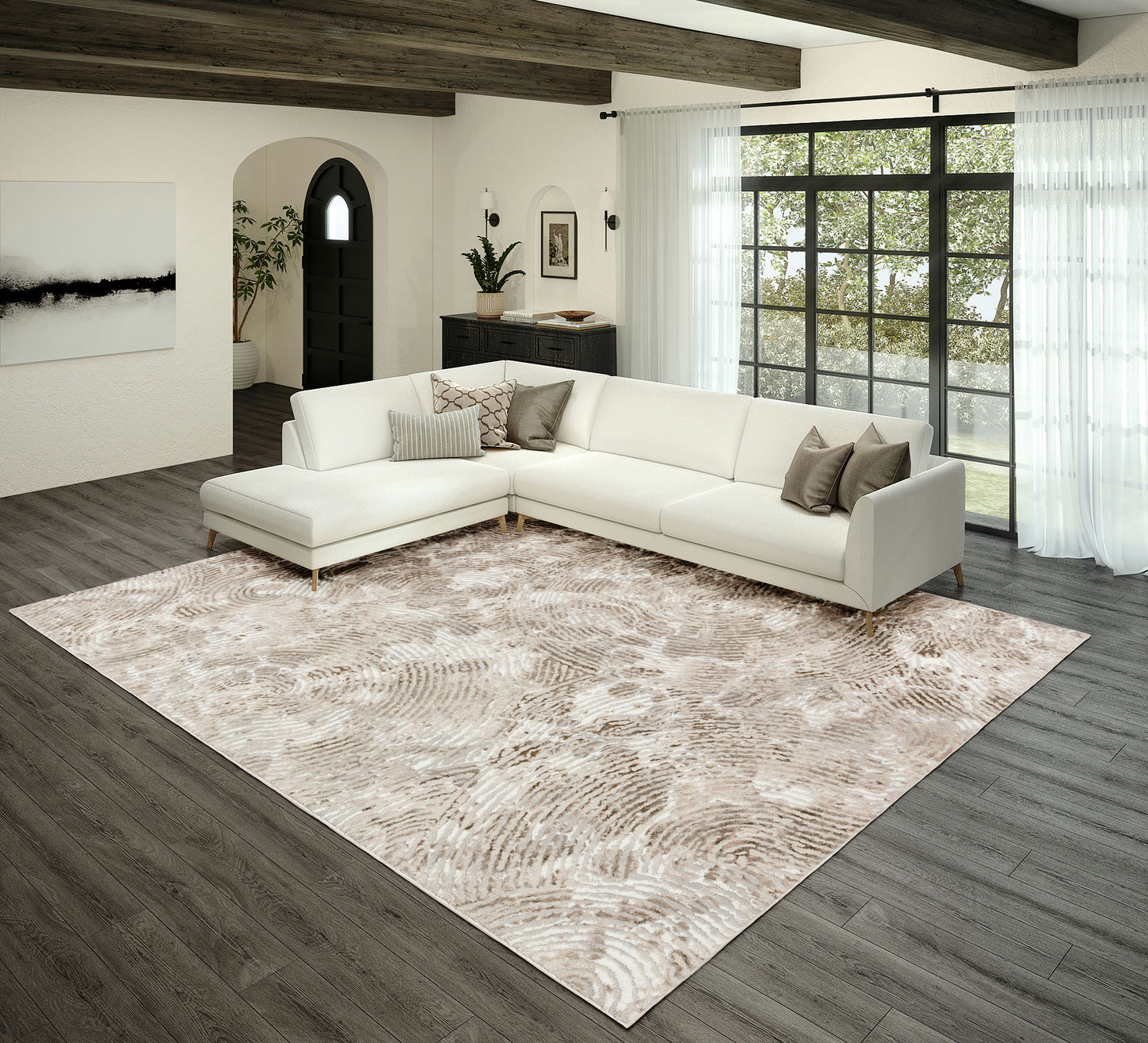 Rhodes RR5 Taupe 3'2" x 5'1" Rug
