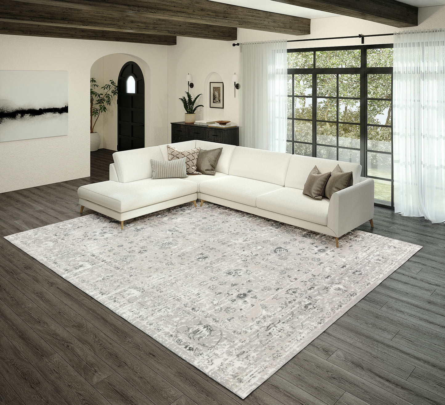 Rhodes RR8 Silver 7'10" x 10' Rug